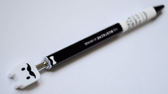 Smart moustache fine-point retractable ballpoint pen