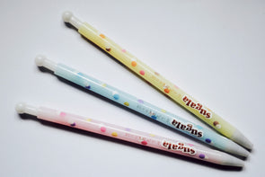 Cute candy-colour dotty fine-point retractable ballpoint pen