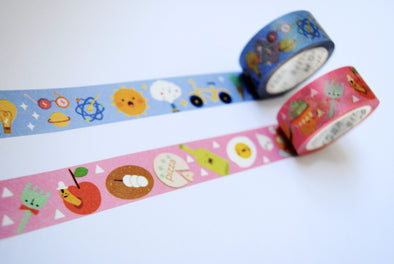 Fab food and cool stuff wide washi tape duo