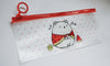 Kawaii white bear transparent pencil case pouch