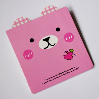 Kawaii square animal face sticky note pad