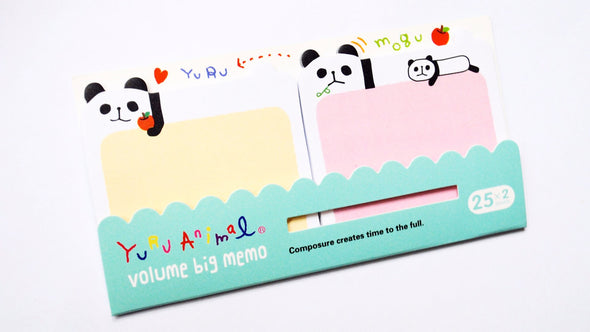 Adorable animal sticky note pad duo