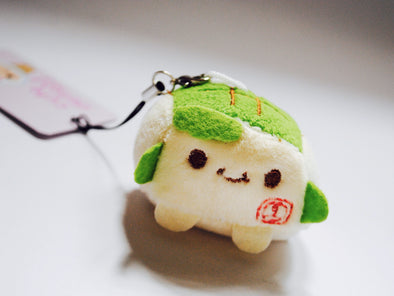 Mini tofu plush phone charm