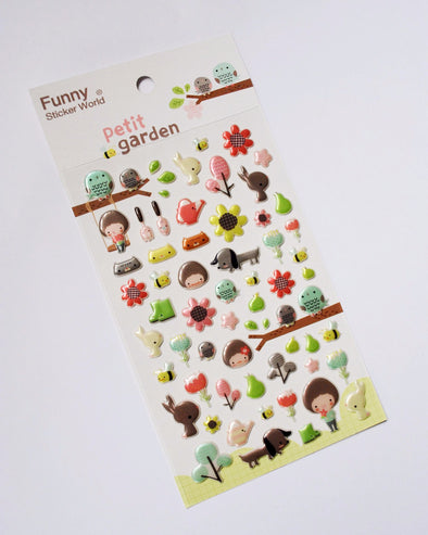 Sowing and growing puffy garden stickers