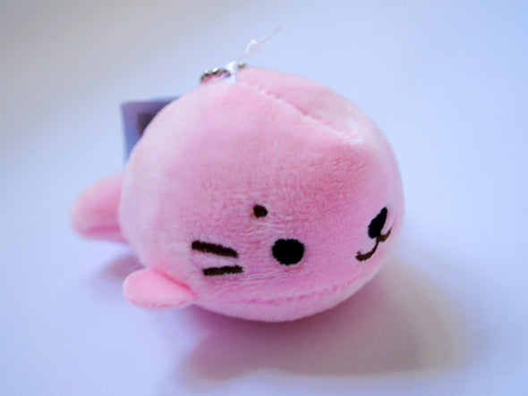 Kawaii soft seal plush keychain