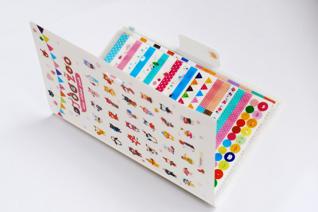 Super-sweet 8-sheet deco sticker pack folder – Cute Delight