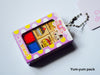 Sweet treats 4-piece mini wooden stamper set keychain