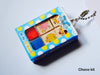 Sweet treats 4-piece mini wooden stamper set keychain