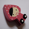 Kawaii girl wooden memo holder clip