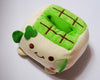 Cute tofu cube plush mobile phone holder