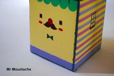 Cutie cardboard carton DIY coin box
