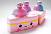 Piece of cake slow-rising pink scented squishy